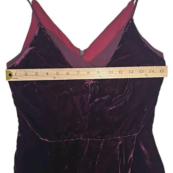 Adelyn Rae Velvet Sheath Dress Sz S Burgundy Whimsigoth Vampire Dark Romantic - Picture 4 of 9